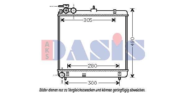 AKS DASIS Radiaator,mootorijahutus 560047N